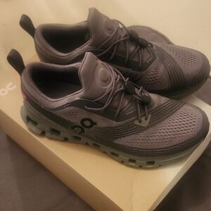 On Running Boy's Cloud X Z5 Sneaker - Dark Gray/Black